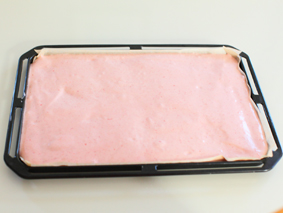 ピンクのミニショートケーキ　ハート　作り方