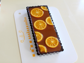 オレンジ生チョコタルト　レシピ　ほろ苦いゼリーの作り方