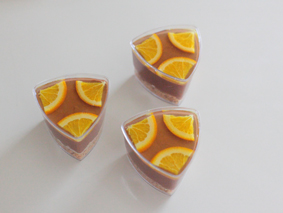 簡単バレンタインにも　生チョコオレンジムース　レシピ