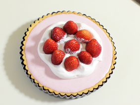 苺のモンブランタルト　苺のレアチーズケーキ　レシピ