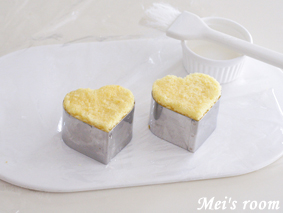 バレンタイン＆ホワイトデーに　簡単ハートのミニデコレーションケーキ　レシピ